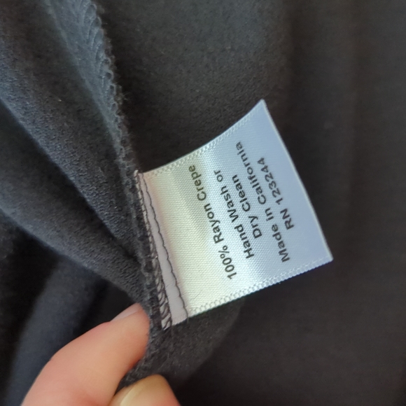 CURATOR Black Rayon Crepe Dress - Picture 9 of 10